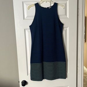 Merona. Size 12. Blue striped dress.